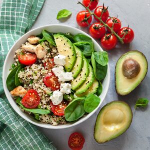 Quinoa spinach avocado