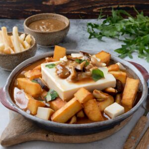 Vegetarian poutine